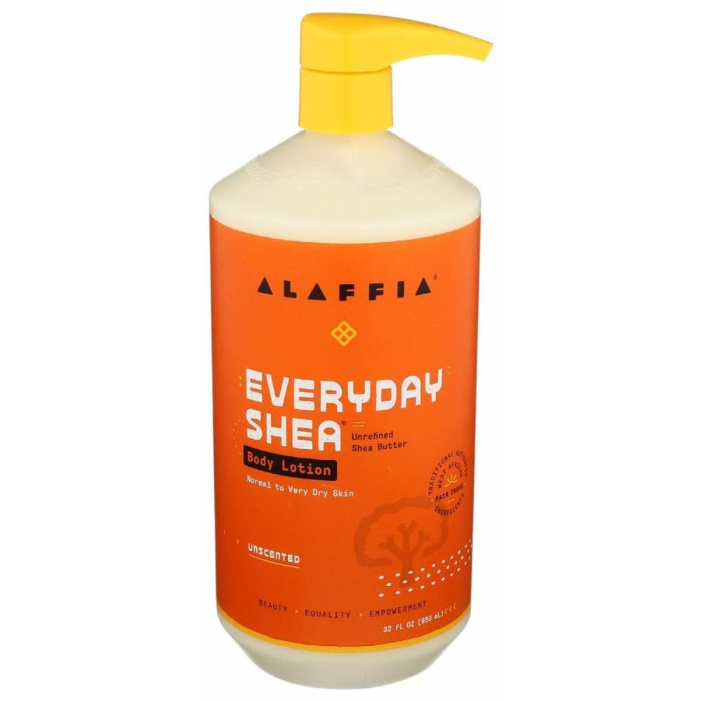 ALAFFIA ALAFFIA Everyday Shea Body Lotion Unscented, 32 fo