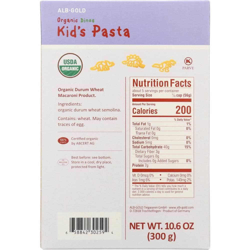 Alb Gold Alb Gold Pasta Kids Dinosaur Ships, 10.6 oz