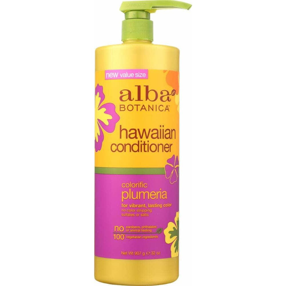 Alba Botanica Alba Botanica Conditioner Colorific Plumeria, 32 oz