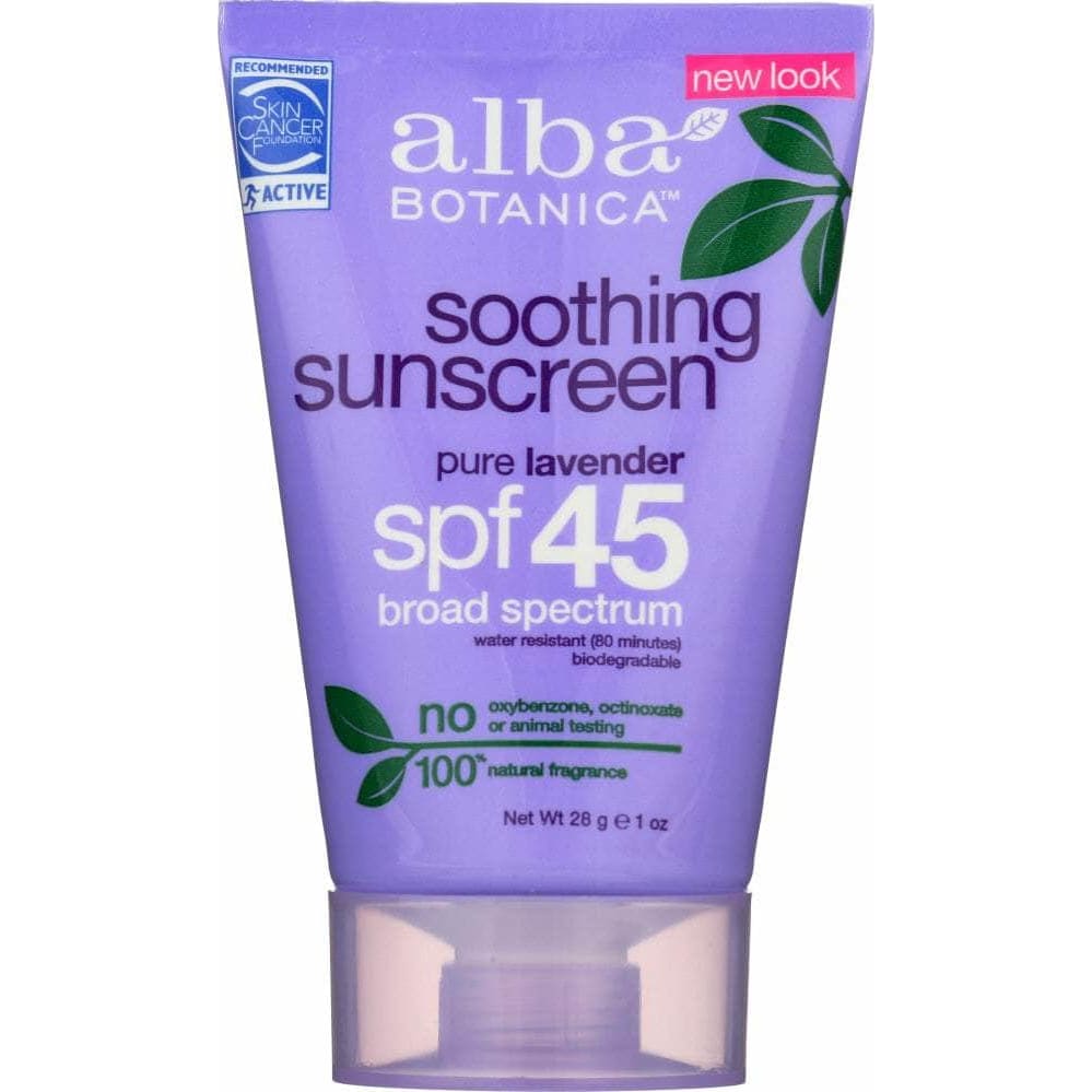 ALBA BOTANICA Alba Botanica Lotion Sun Spf 45 Lavender, 1 Oz