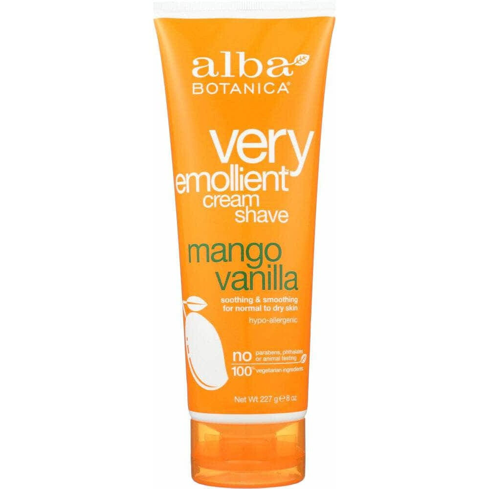 Alba Botanica Alba Botanica Natural Very Emollient Cream Shave Mango Vanilla, 8 oz