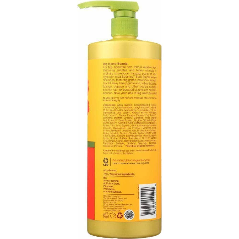 Alba Botanica Alba Botanica Shampoo Mango Body Builder, 32 oz