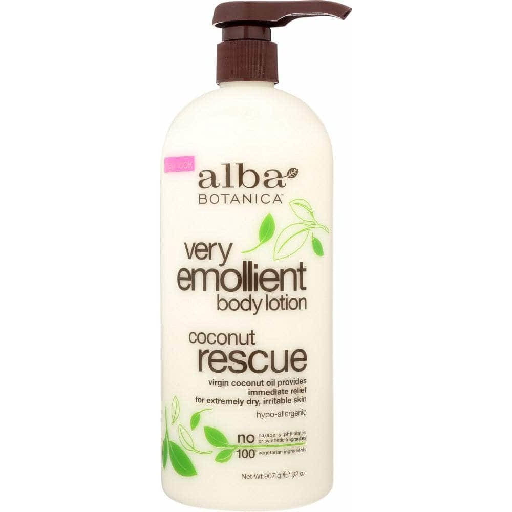 ALBA BOTANICA Alba Botanica Very Emollient Body Lotion Coconut Rescue, 32 Oz