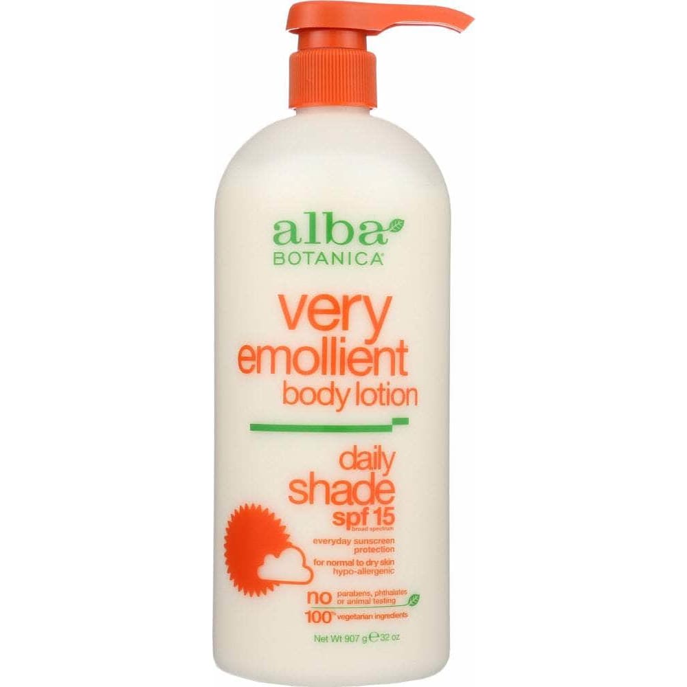 ALBA BOTANICA Alba Botanica Very Emollient Body Lotion Daily Shade Spf 15, 32 Oz