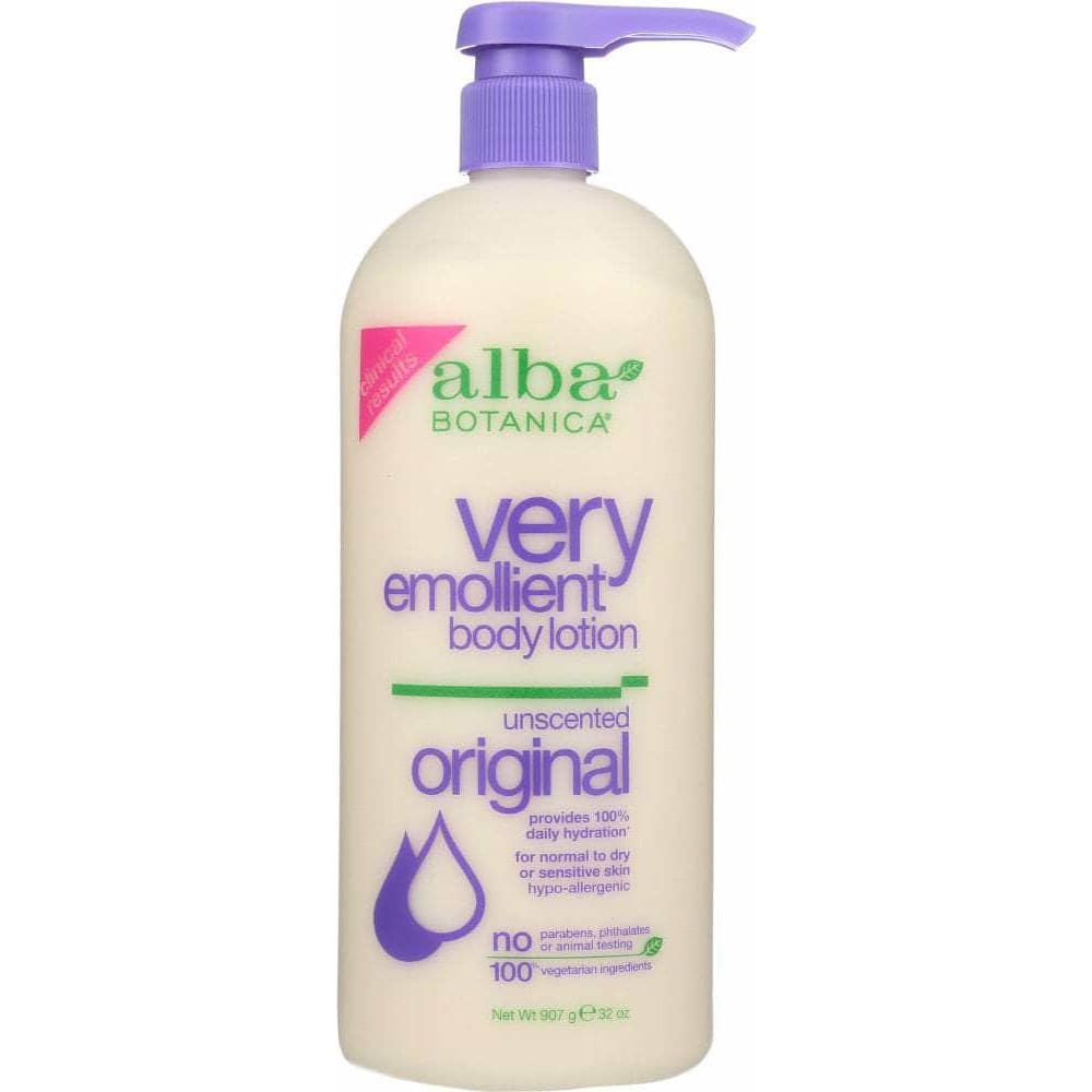 ALBA BOTANICA Alba Botanica Very Emollient Body Lotion Unscented Original, 32 Oz