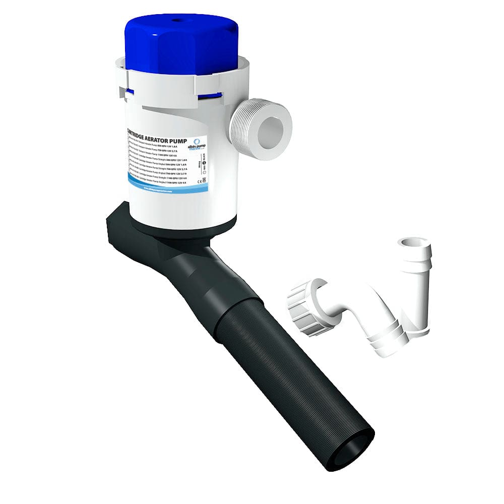 Albin Group Cartridge Aerator Pump - 500 GPS - 12V - Angled - Marine Plumbing & Ventilation | Livewell Pumps - Albin Group