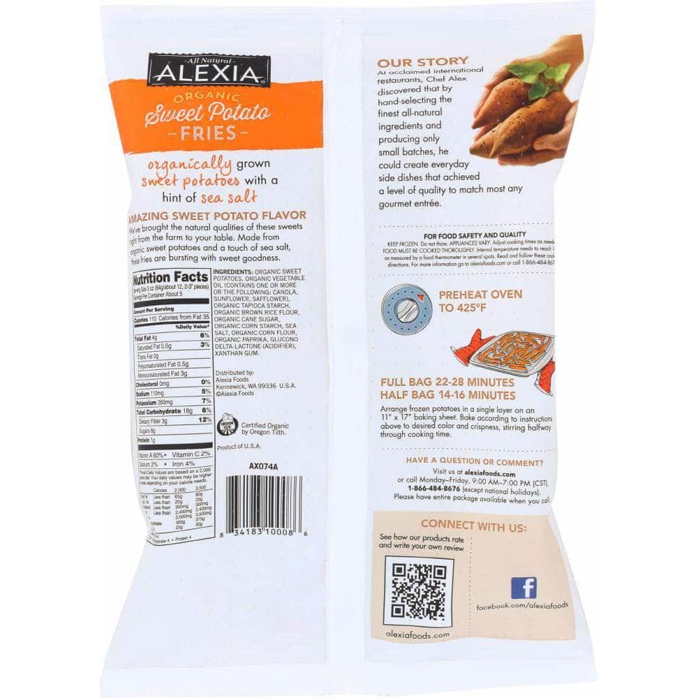 Alexia Alexia Organic Sweet Potato Fries, 15 oz