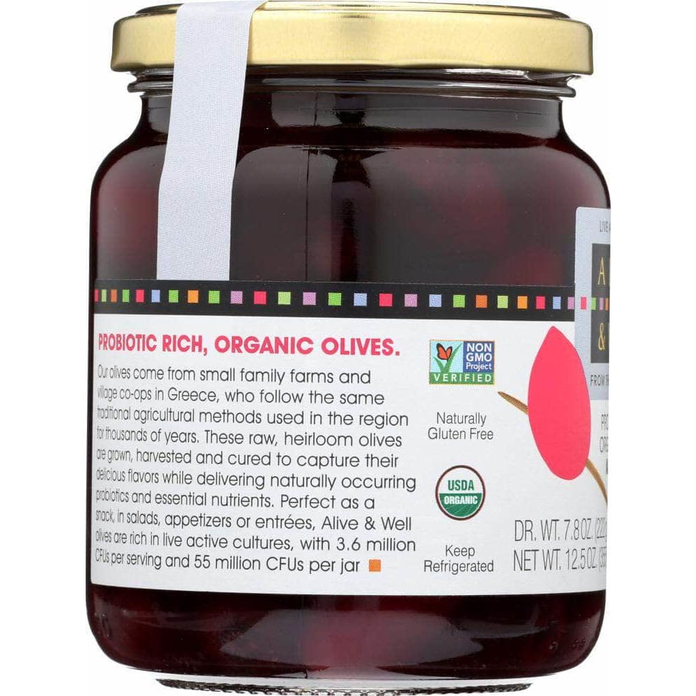 Alive & Well Alive & Well Olives Kalamata Organic, 12.5 oz