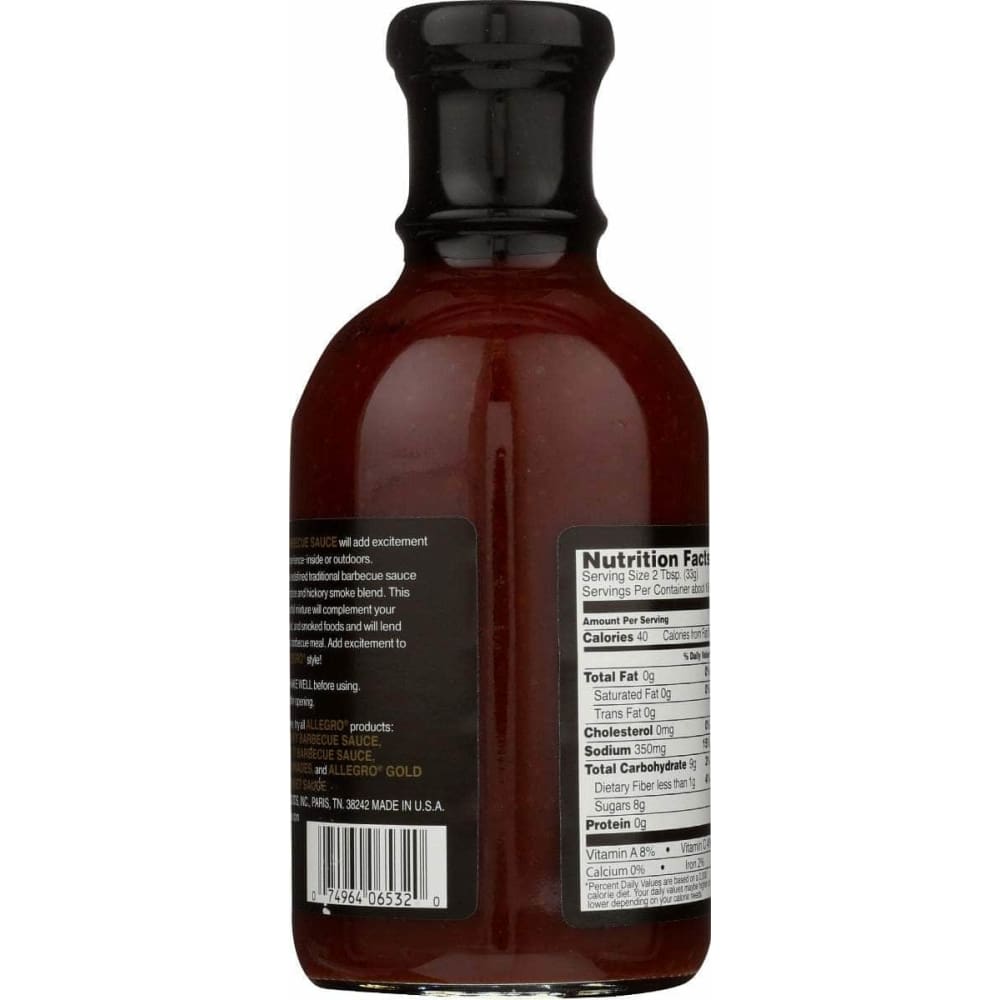 ALLEGRO Allegro Original Bbq Sauce, 18 Oz