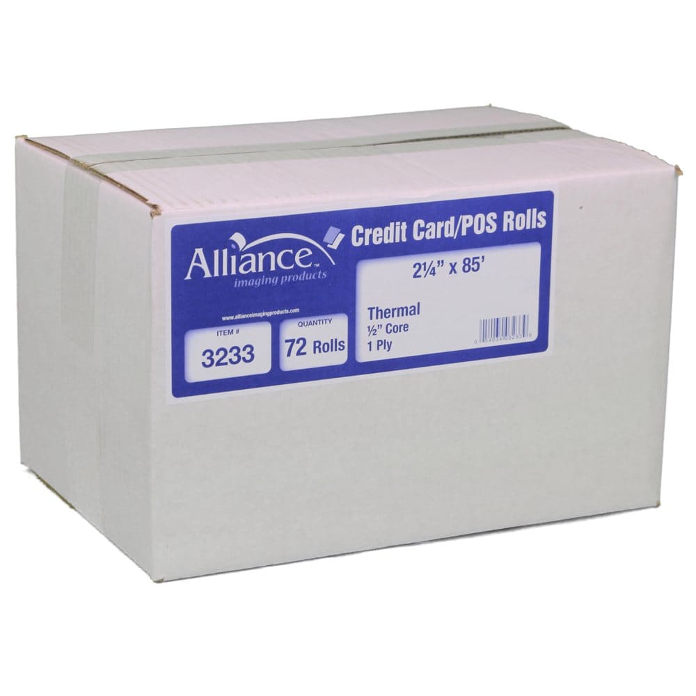 Alliance Thermal Paper Receipt Rolls 2 1/4 x 85’ White 72 Rolls - Copy & Multipurpose Paper - Alliance