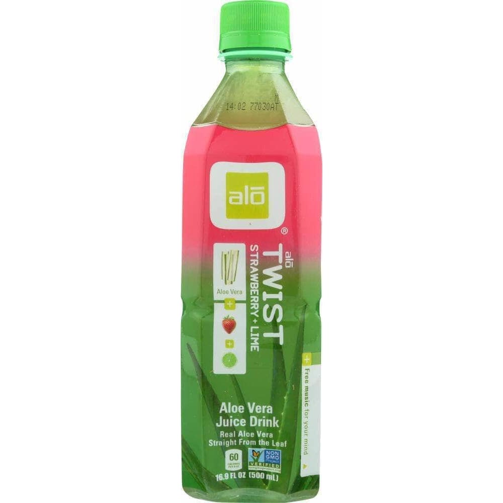 Alo Alo Twist Aloe Strawberry & Lime, 16.9 fl oz