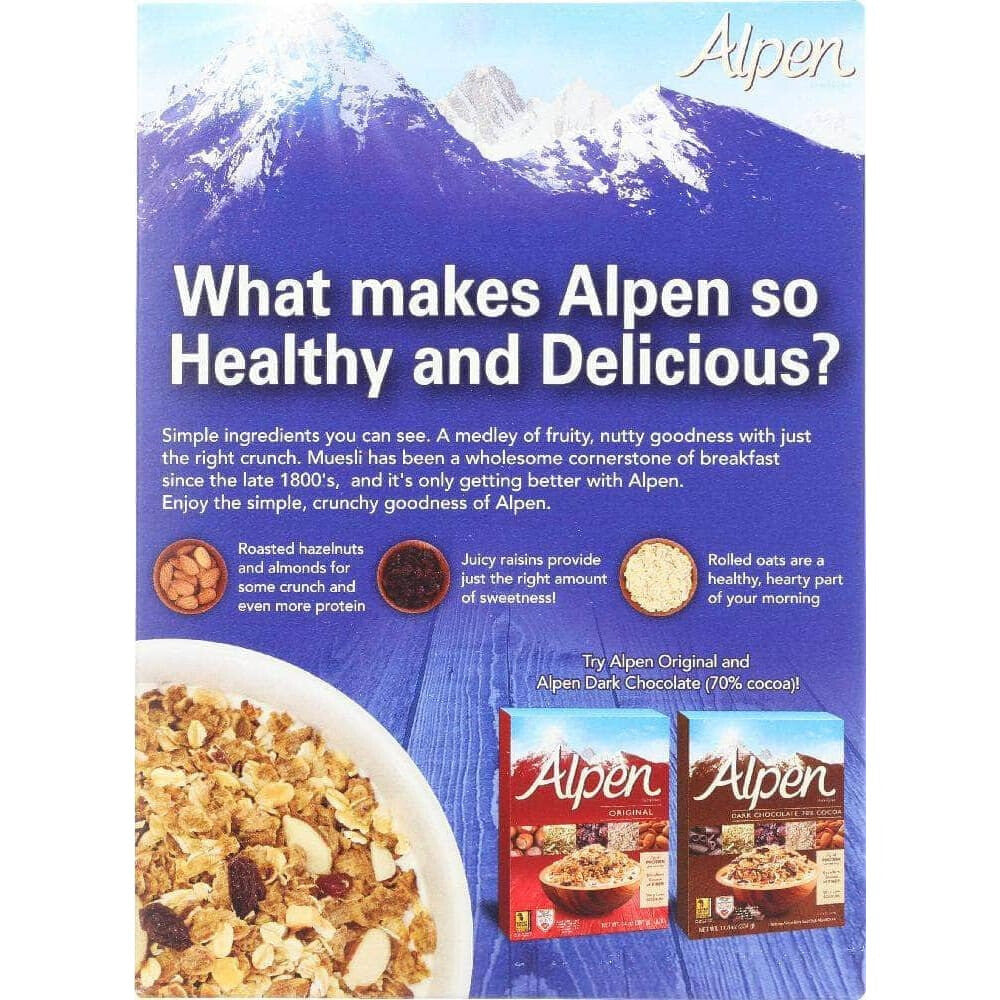 Alpen Alpen Muesli Cereal No Sugar Added, 14 oz