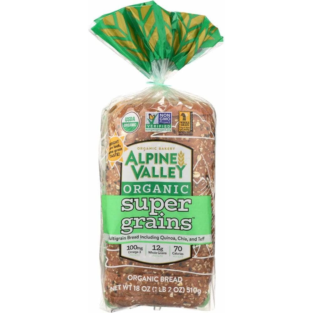 Alpine Valley Alpine Valley Bread Organic Super Grain, 18 oz