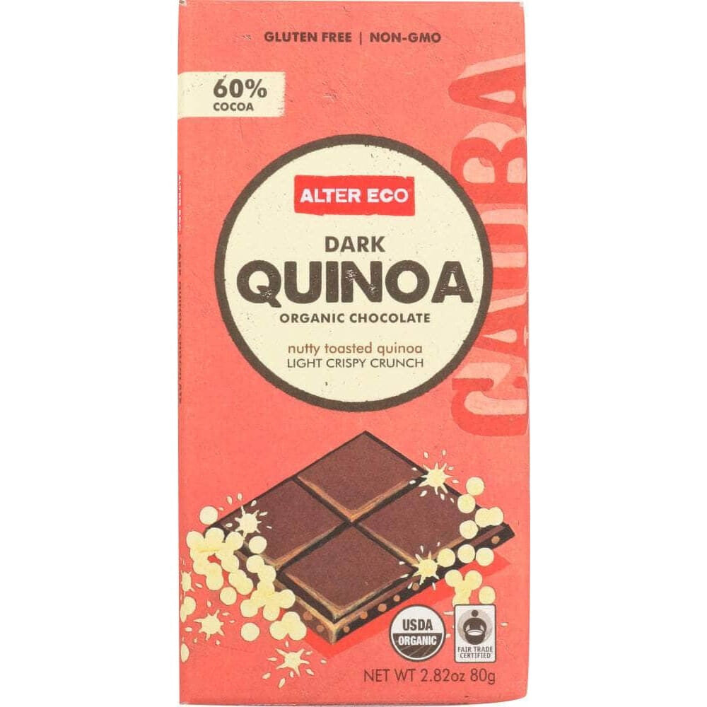 Alter Eco Alter Eco Organic Chocolate Dark Quinoa, 2.82 oz