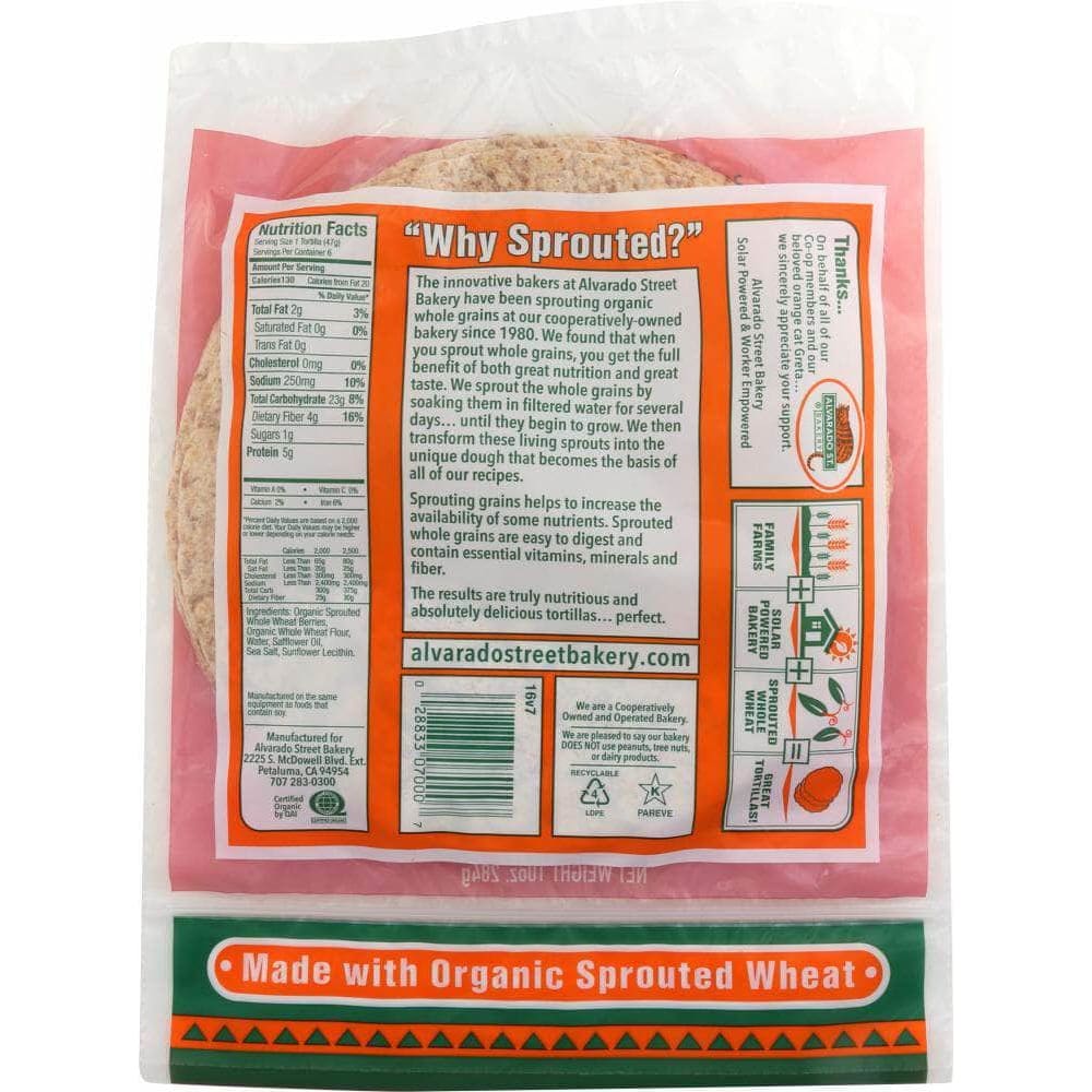 Alvarado Street Bakery Alvarado Street Bakery Sprouted Wheat 8-inches Fajita Size Tortillas, 10 oz