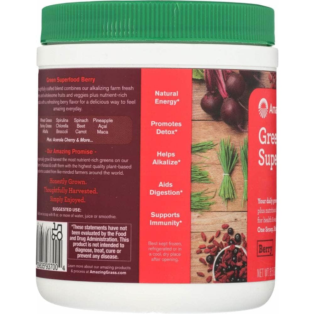 Amazing Grass Amazing Grass Green Superfood Berry Flavor, 8.50 Oz