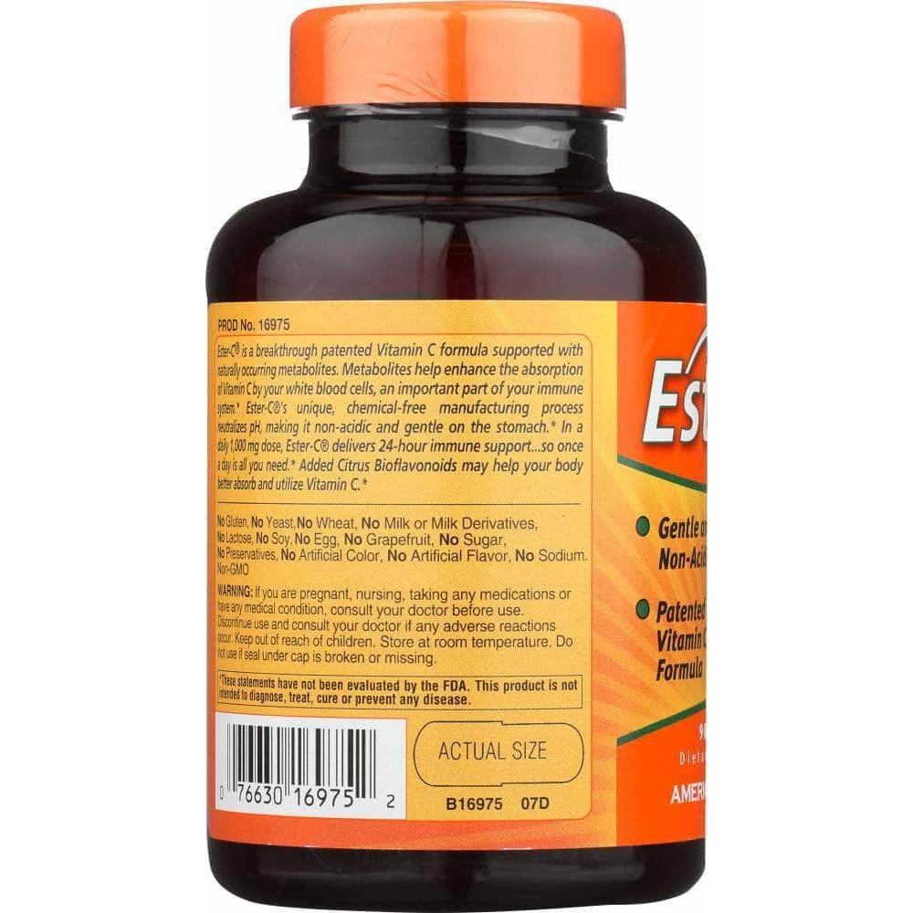 Ester C American Health Ester-C 1000 mg with Citrus Bioflavonoids, 90 Capsules