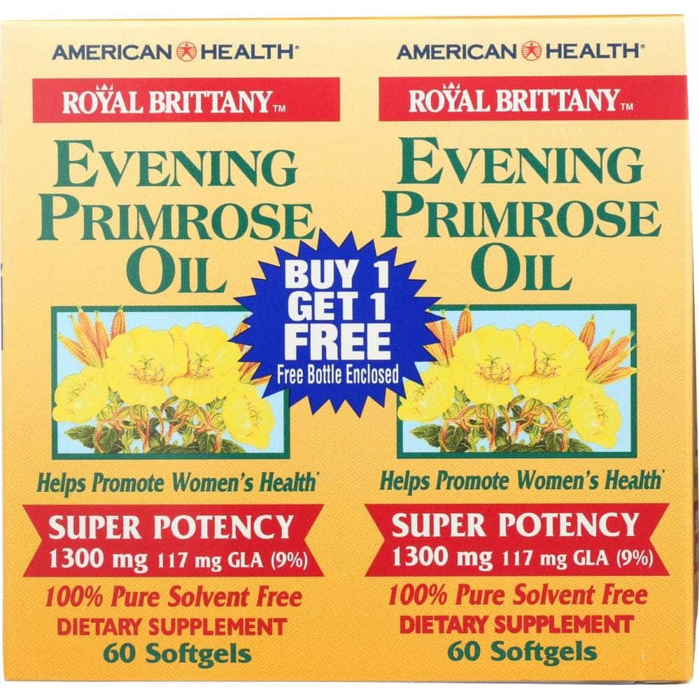 American Health American Health Evening Primrose Oil 1300 mg, 60 + 60 Softgels