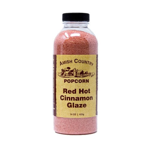 Amish Country Popcorn Red Hot Cinnamon Popcorn Glaze 14oz (Case of 12) - Snacks/Popcorn - Amish Country Popcorn