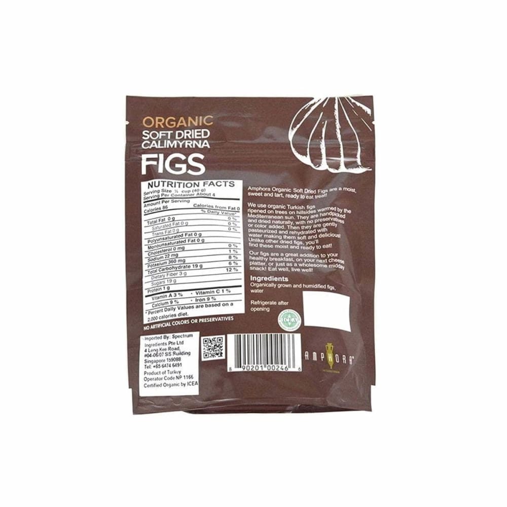 Amphora Amphora Organic Soft Dried Calimyrna Figs, 6 oz