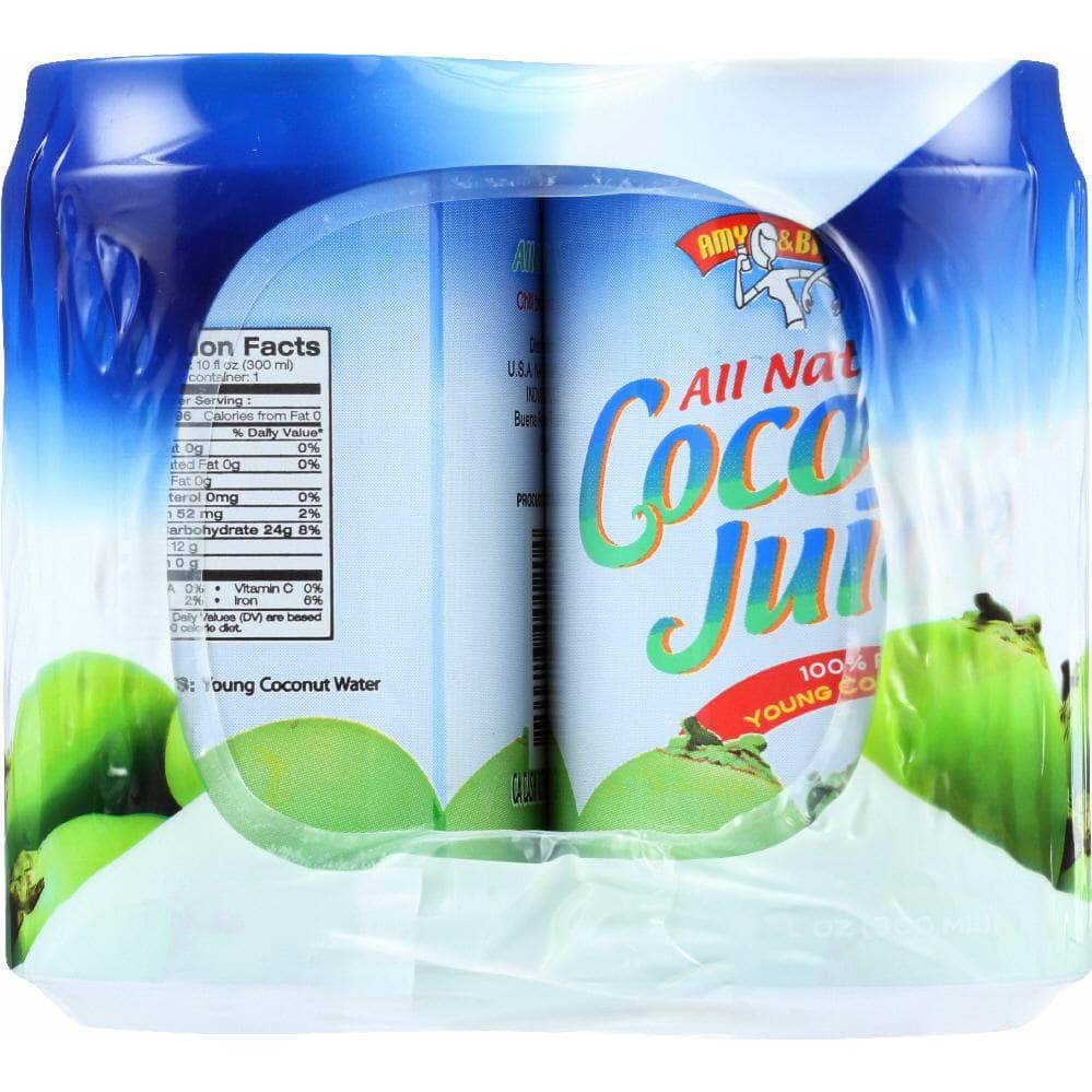 Amy & Brian Amy And Brian Pulp Free Coconut Juice 6 Count, 60 Oz