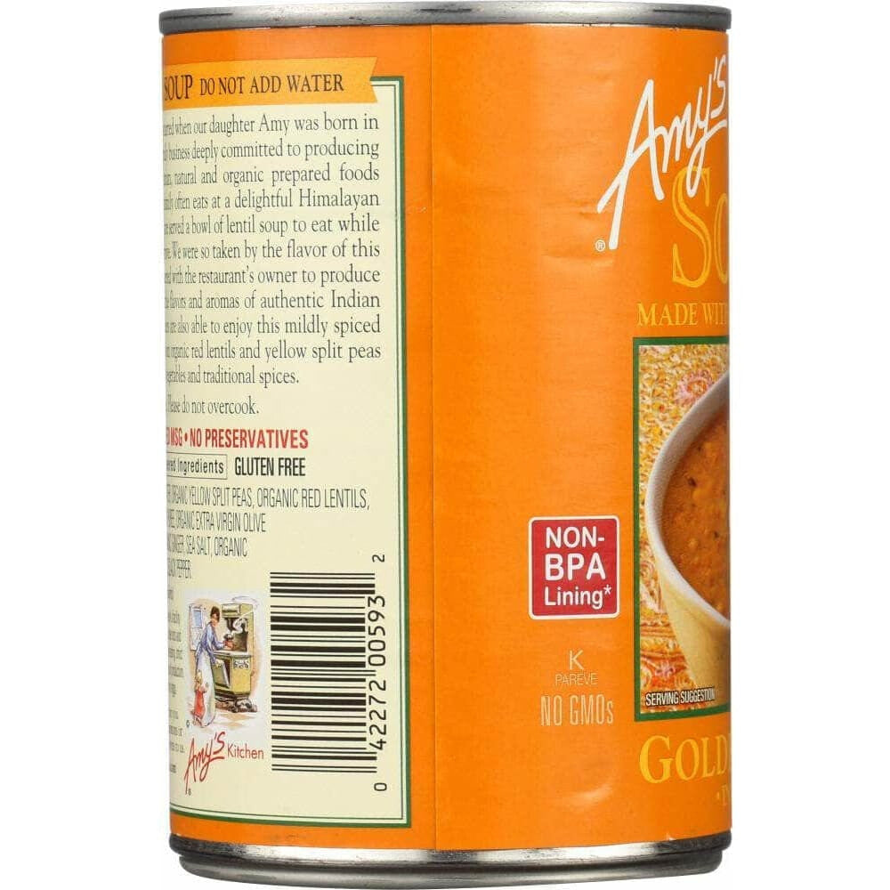 Amys Amy's Golden Lentil Soup Indian Dal, 14.4 oz