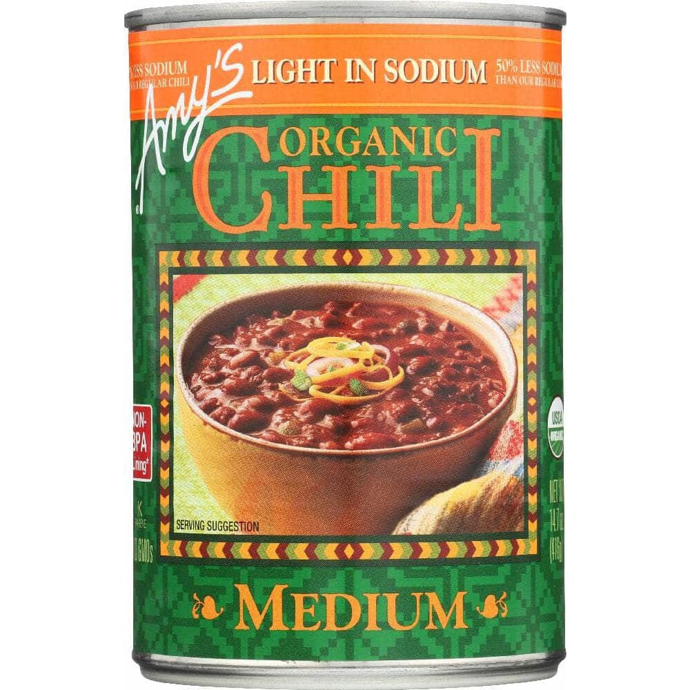 Amys Amy's Organic Chili Light in Sodium Medium, 14.7 oz