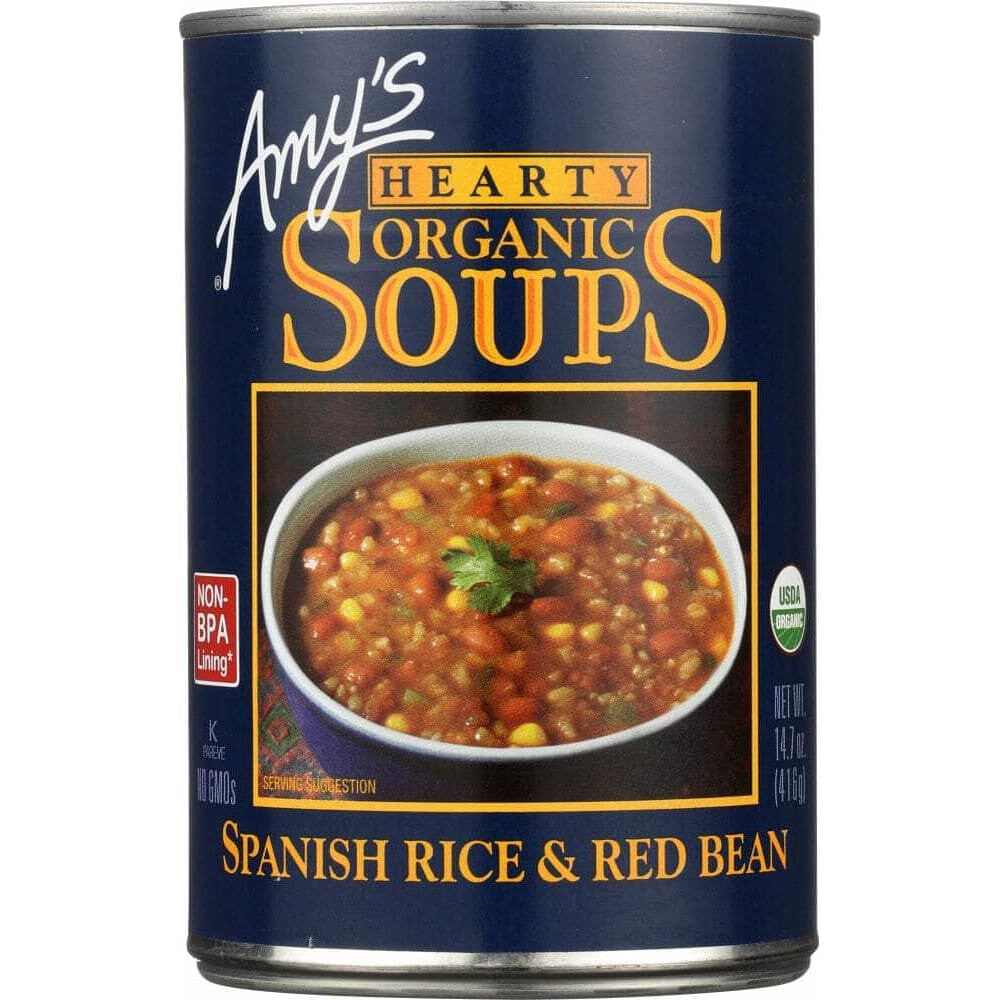 Amys Amy's Organic Hearty Spanish Rice & Red Bean Soup, 14.7 Oz