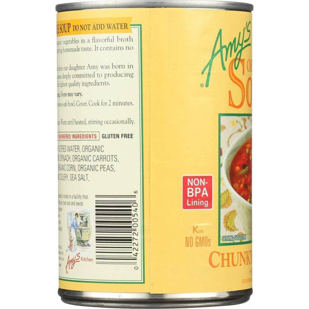 Amys Amy's Organic Soup Chunky Vegetable, 14.3 oz