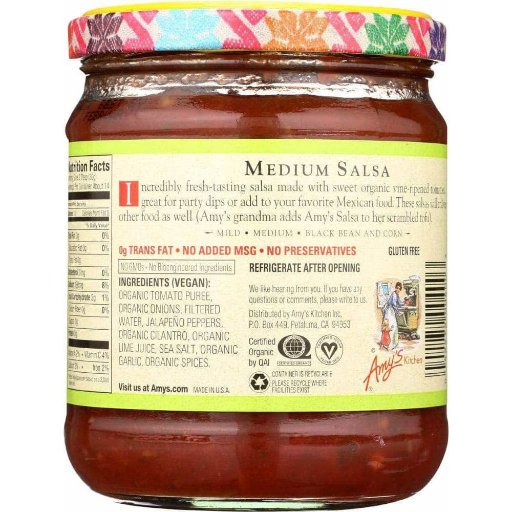 Amys Amy's Salsa Medium, 14.7 oz