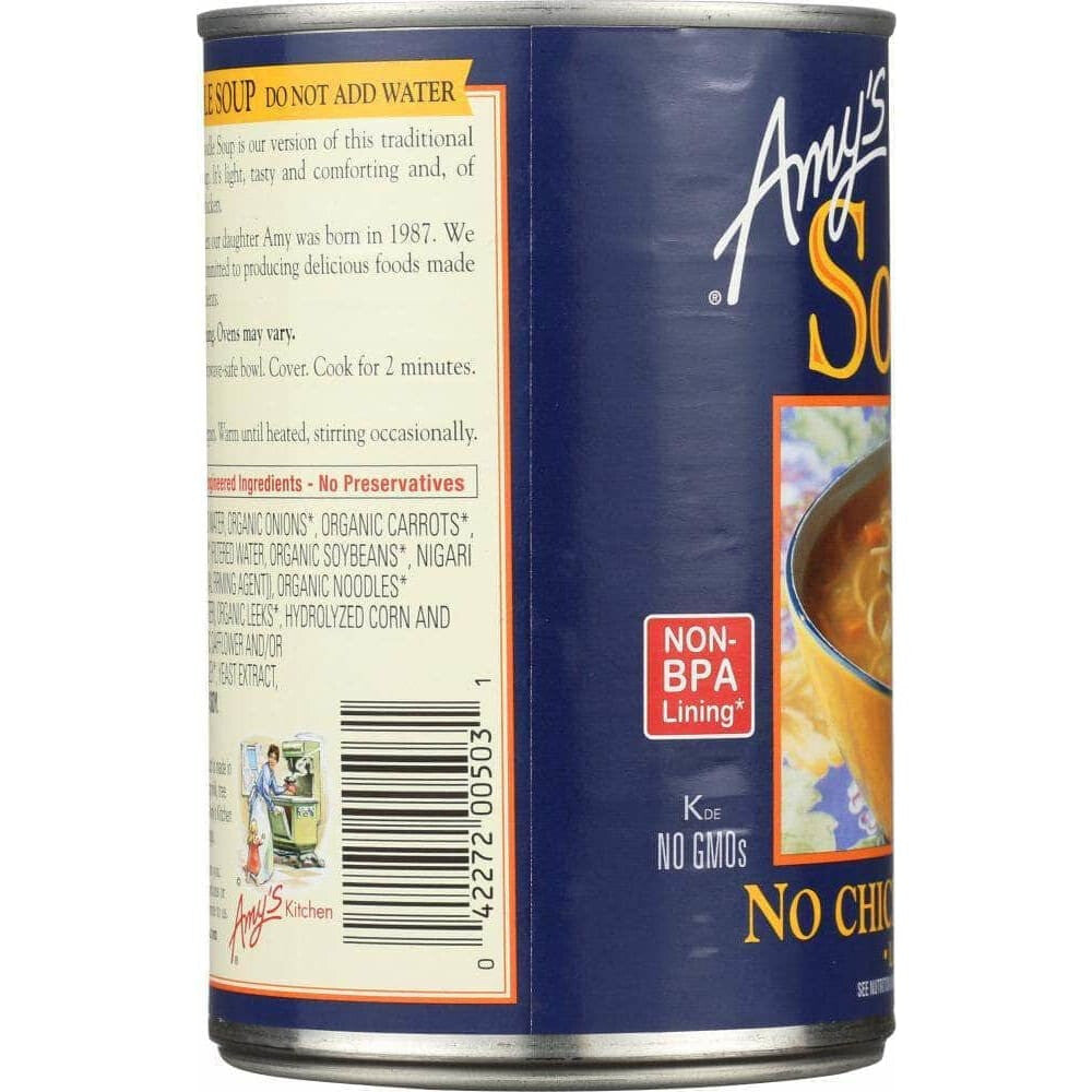 Amys Amy's Soup Low Fat No Chicken Noodle, 14.1 oz