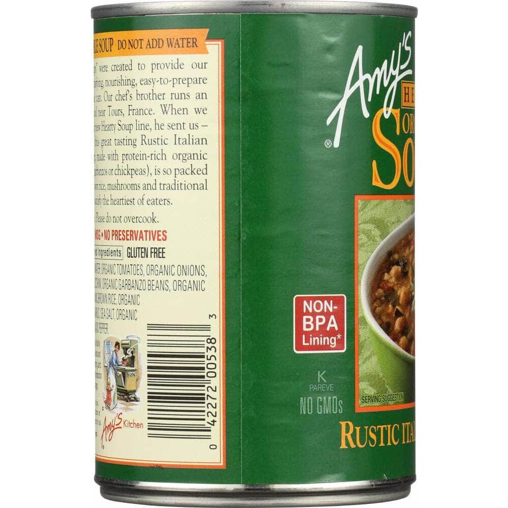 Amys Amys Soup Vegetable Gluten Free, 14 oz