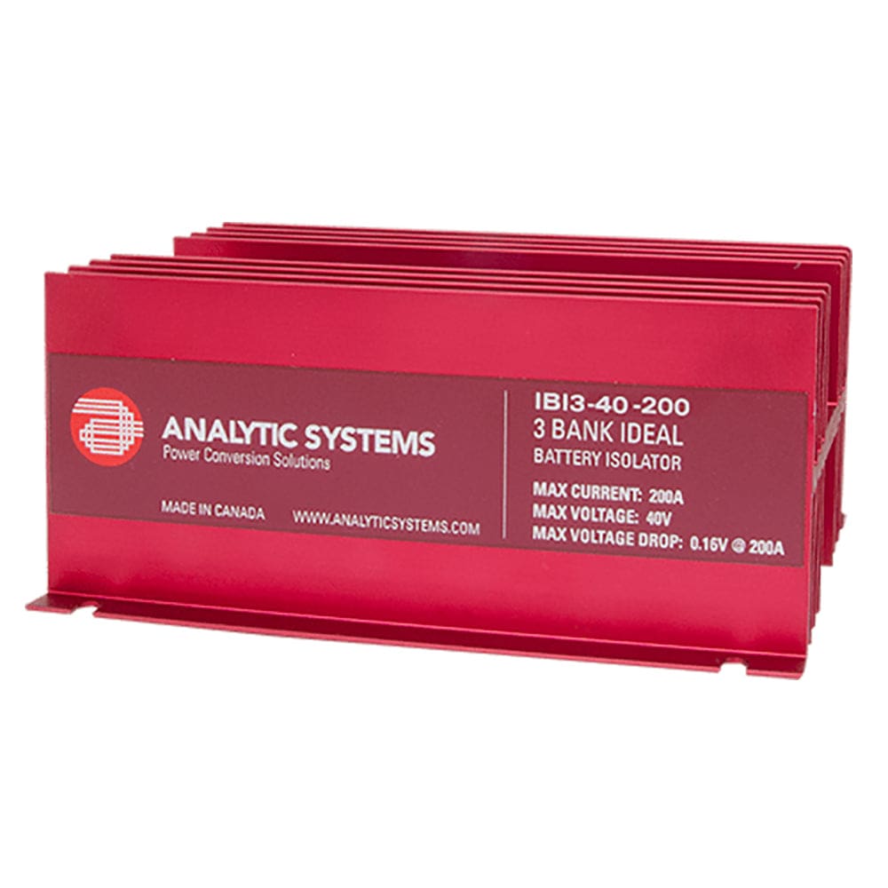 Analytic Systems 200A 40V 3-Bank Ideal Battery Isolator - Electrical | Battery Isolators - Analytic Systems