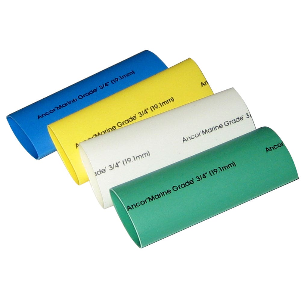 Ancor Adhesive Lined Heat Shrink Tubing - 4-Pack 3 <18 AWG Assorted Colors (Pack of 4) - Electrical | Wire Management - Ancor