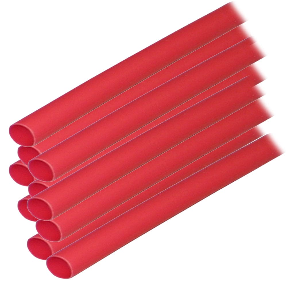 Ancor Adhesive Lined Heat Shrink Tubing (ALT) - 1/ 4 x 12 - 10-Pack - Red - Electrical | Wire Management - Ancor