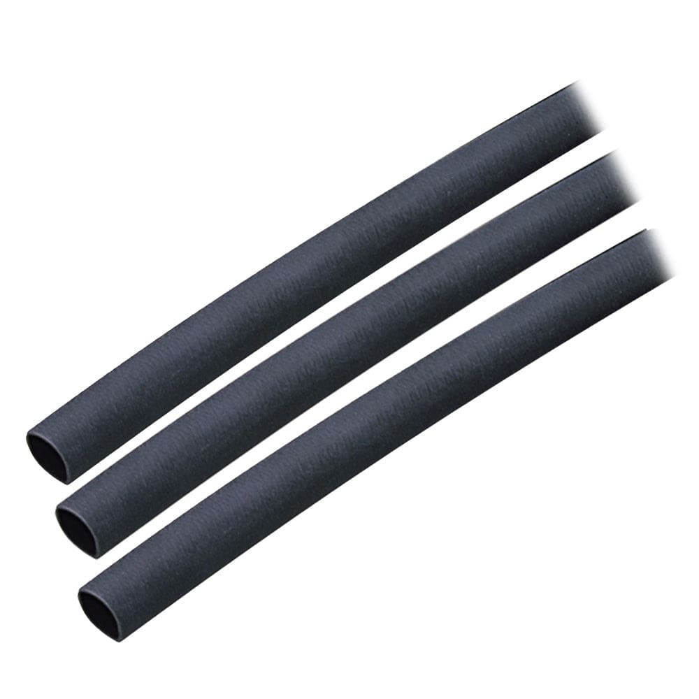 Ancor Adhesive Lined Heat Shrink Tubing (ALT) - 1/ 4 x 3 - 3-Pack - Black (Pack of 6) - Electrical | Wire Management - Ancor