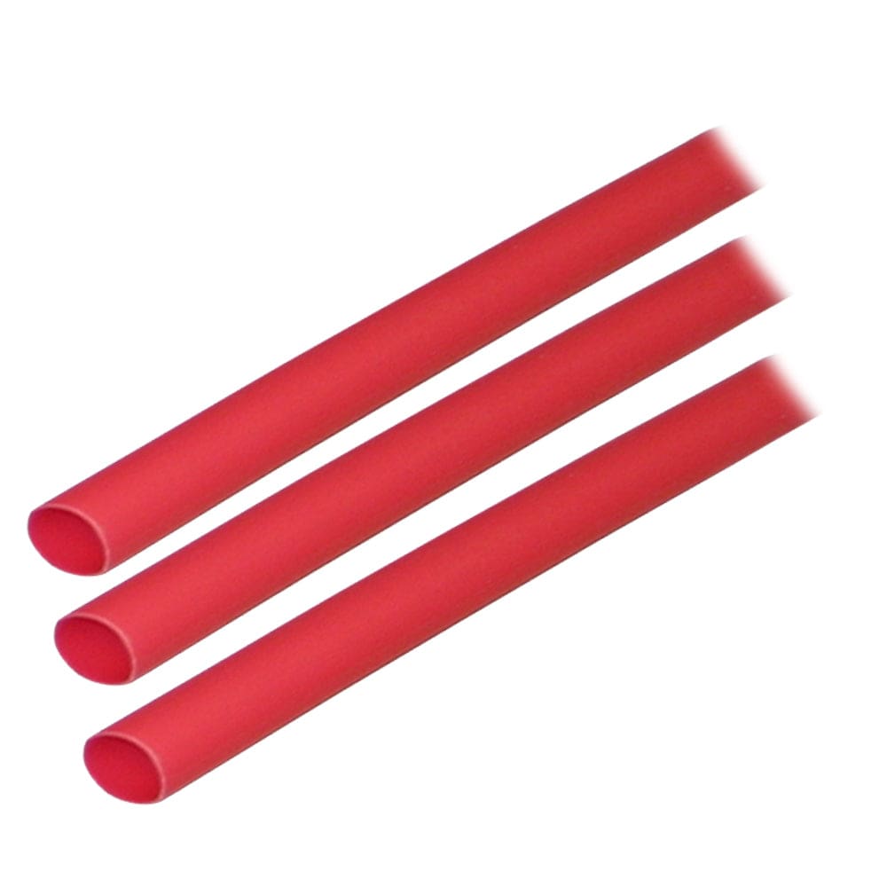 Ancor Adhesive Lined Heat Shrink Tubing (ALT) - 1/ 4 x 3 - 3-Pack - Red (Pack of 6) - Electrical | Wire Management - Ancor