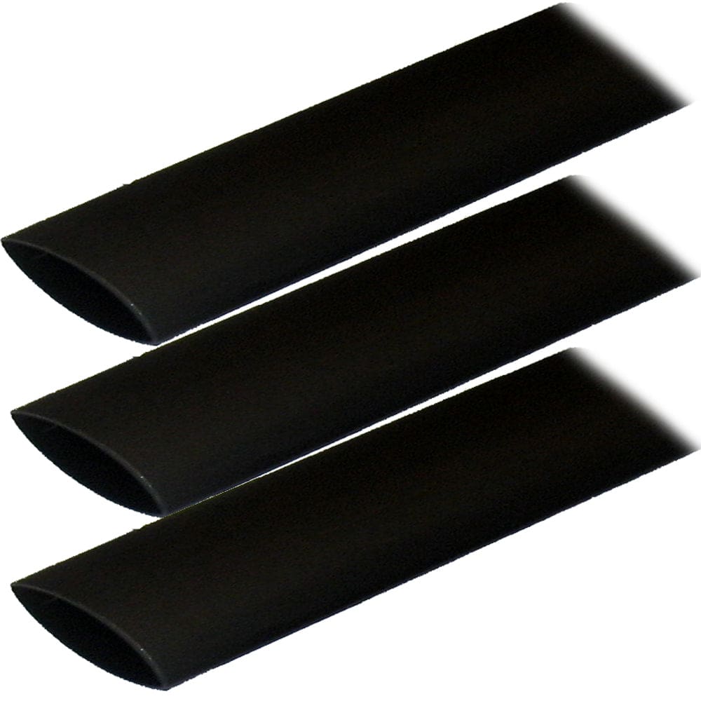 Ancor Adhesive Lined Heat Shrink Tubing (ALT) - 1 x 12 - 3-Pack - Black - Electrical | Wire Management - Ancor