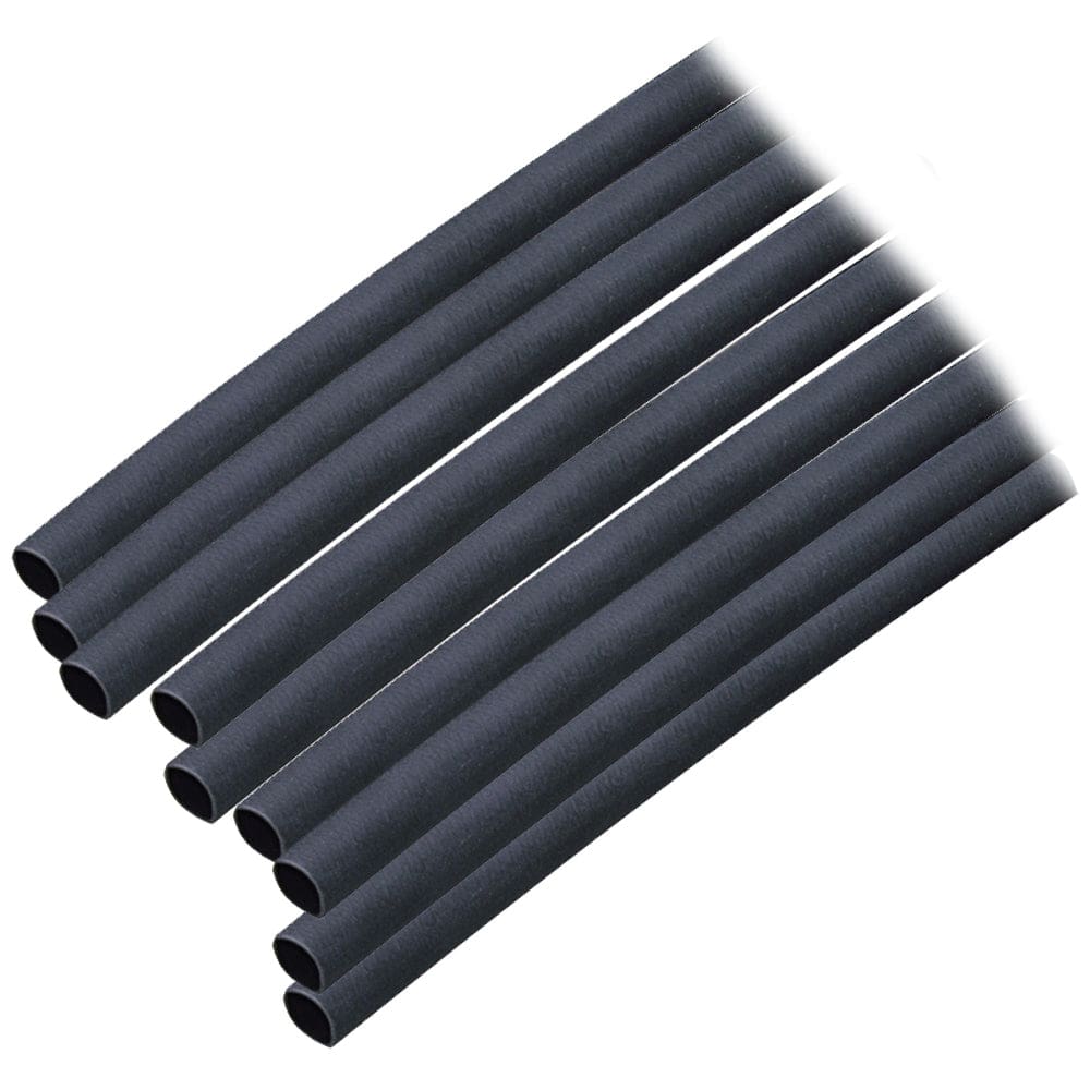 Ancor Adhesive Lined Heat Shrink Tubing (ALT) - 3/ 16 x 12 - 10-Pack - Black - Electrical | Wire Management - Ancor
