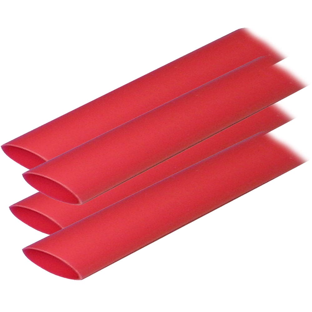 Ancor Adhesive Lined Heat Shrink Tubing (ALT) - 3/ 4 x 6 - 4-Pack - Red - Electrical | Wire Management - Ancor