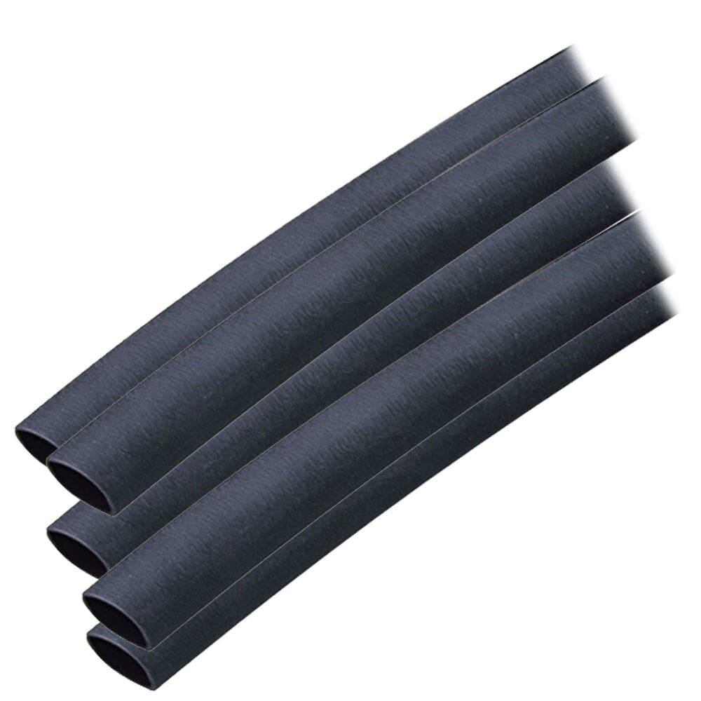 Ancor Adhesive Lined Heat Shrink Tubing (ALT) - 3/ 8 x 12 - 5-Pack - Black - Electrical | Wire Management - Ancor