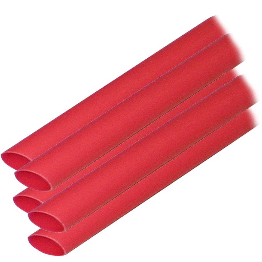 Ancor Adhesive Lined Heat Shrink Tubing (ALT) - 3/ 8 x 12 - 5-Pack - Red - Electrical | Wire Management - Ancor