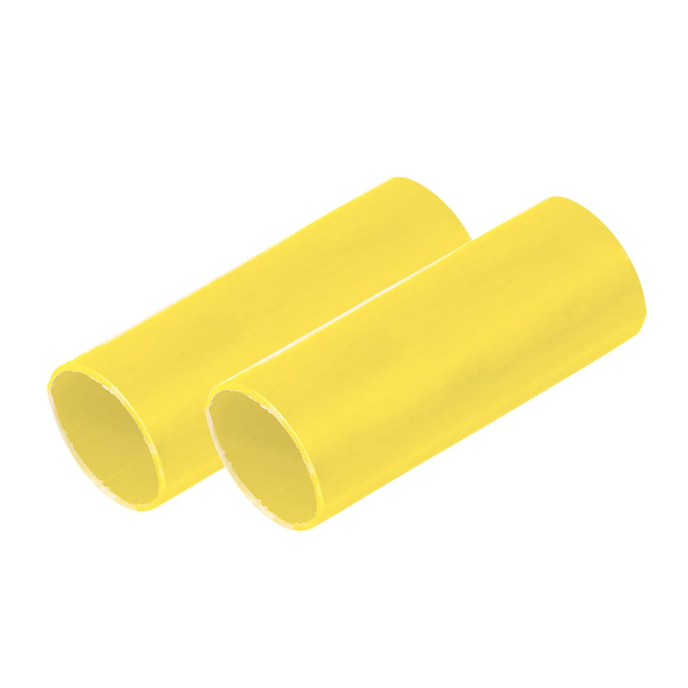 Ancor Battery Cable Adhesive Lined Heavy Wall Battery Cable Tubing (BCT) - 1 x 12 - Yellow - 2 Pieces - Electrical | Wire Management - Ancor