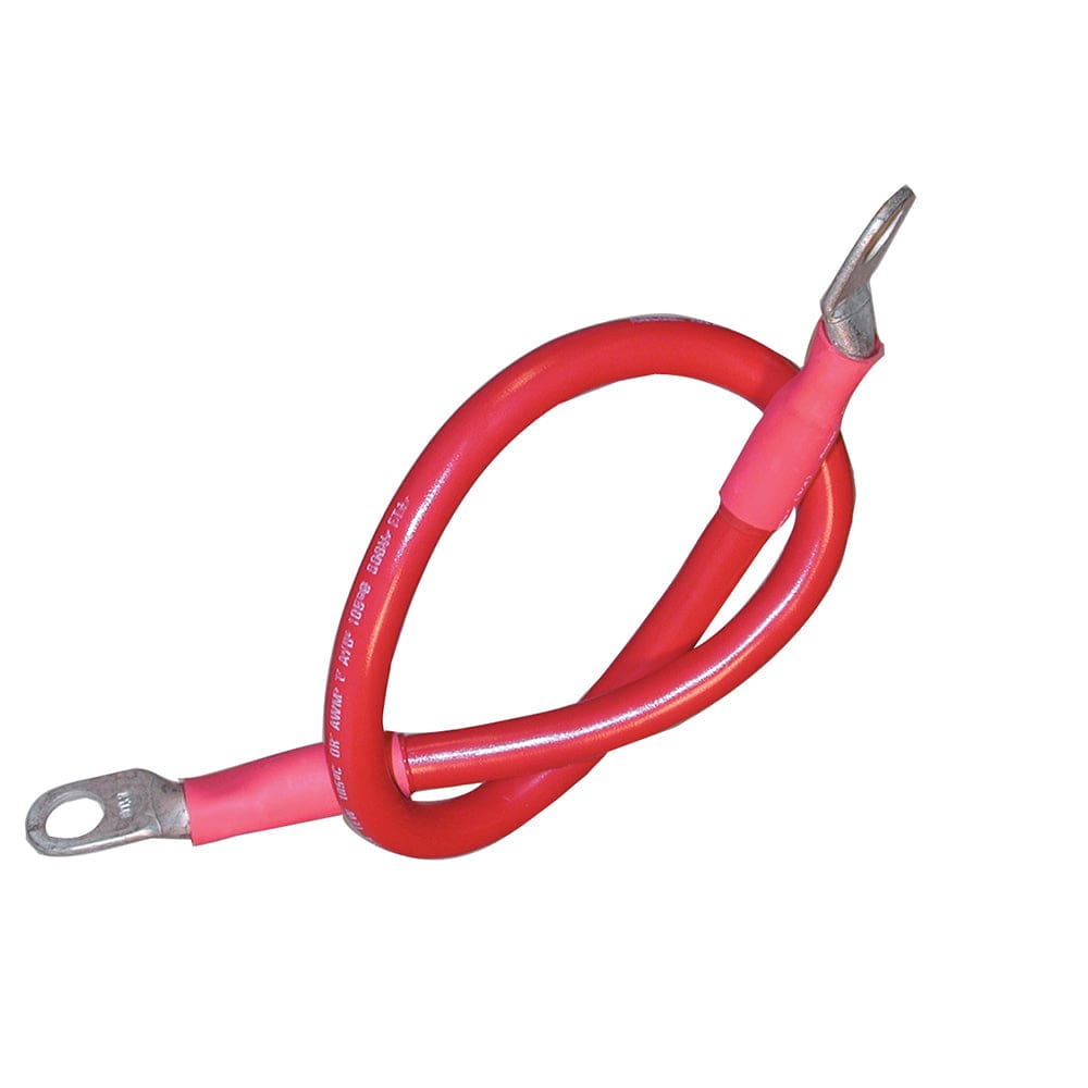 Ancor Battery Cable Assembly 2 AWG (34mm²) Wire 3/ 8 (9.5mm) Stud Red - 18 (45.7cm) - Electrical | Wire - Ancor