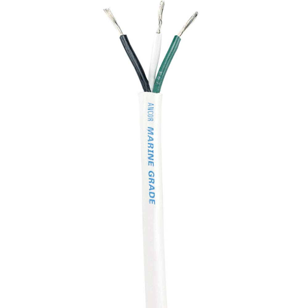 Ancor White Triplex Cable - 14/ 3 AWG - Round - 100’ - Electrical | Wire - Ancor