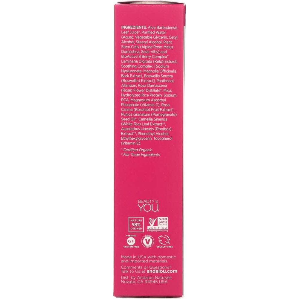 ANDALOU NATURALS Andalou Naturals 1000 Roses Eye Revive Contour Gel Sensitive, 0.6 Oz