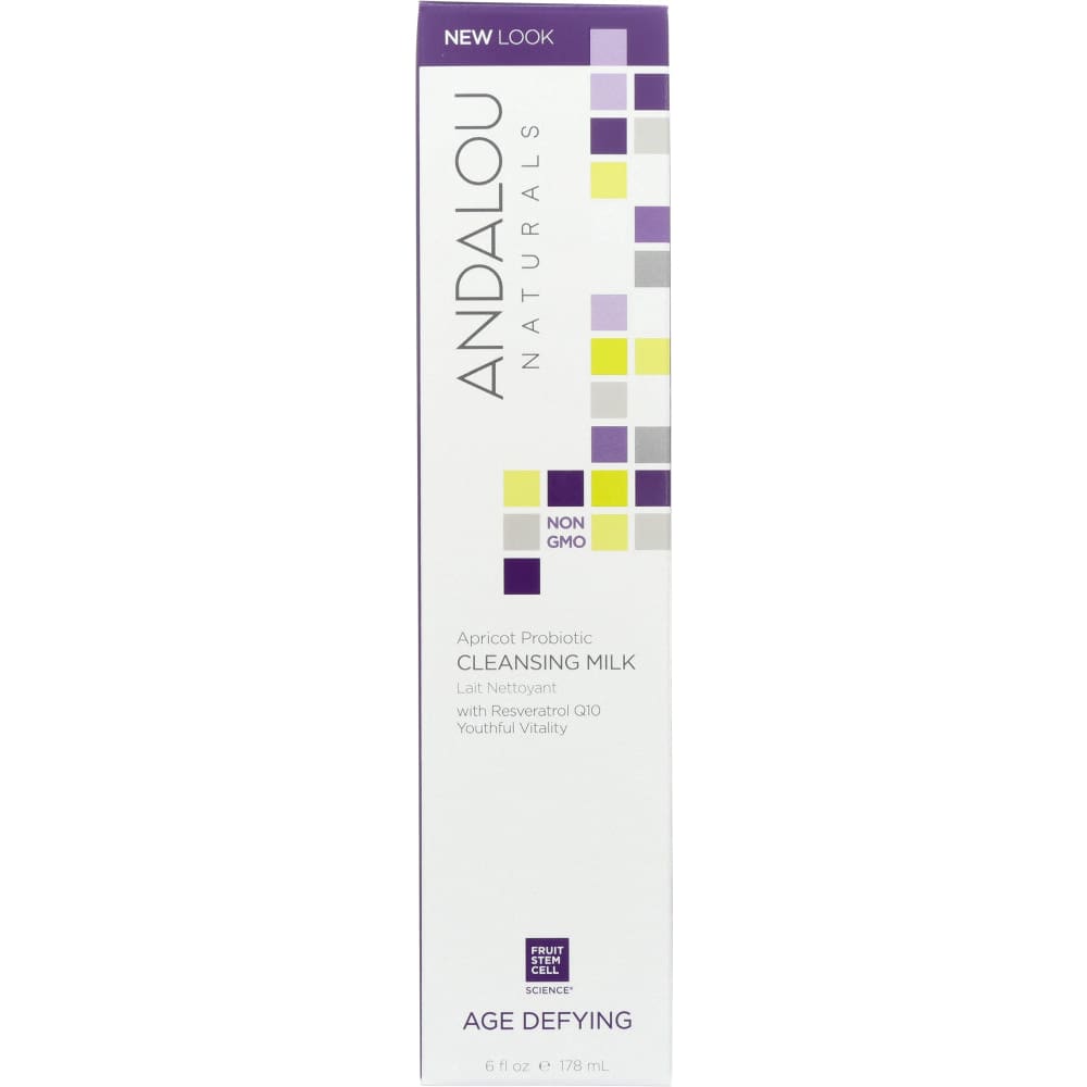 Andalou Naturals Apricot Probiotic Cleansing Milk Age Defying 6 Oz - ANDALOU NATURALS