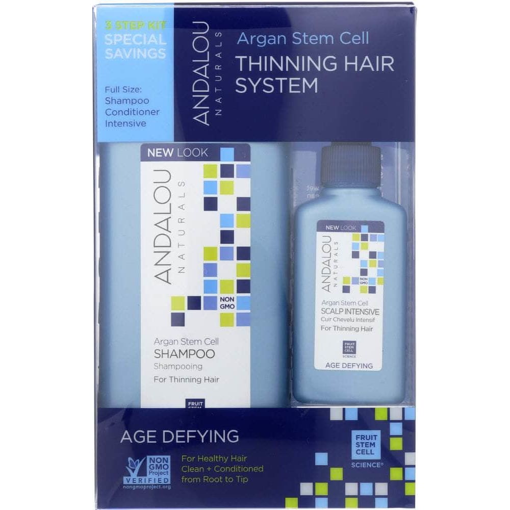 ANDALOU NATURALS Andalou Naturals Argan Stem Cells Thinning Hair System Age Defying, 1 Kit