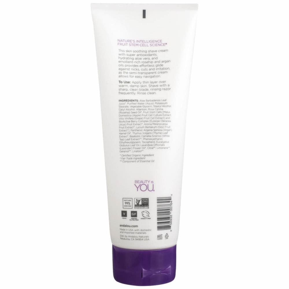 ANDALOU NATURALS Andalou Naturals Cream Shave Botcnl Lav Th, 8 Fo