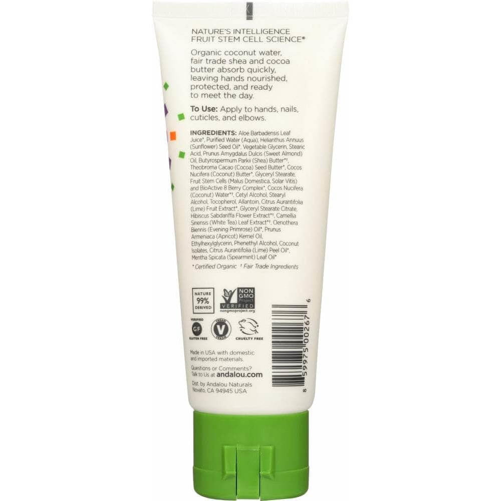 ANDALOU NATURALS Andalou Naturals Hand Cream Lime Blossom, 3.4 Oz